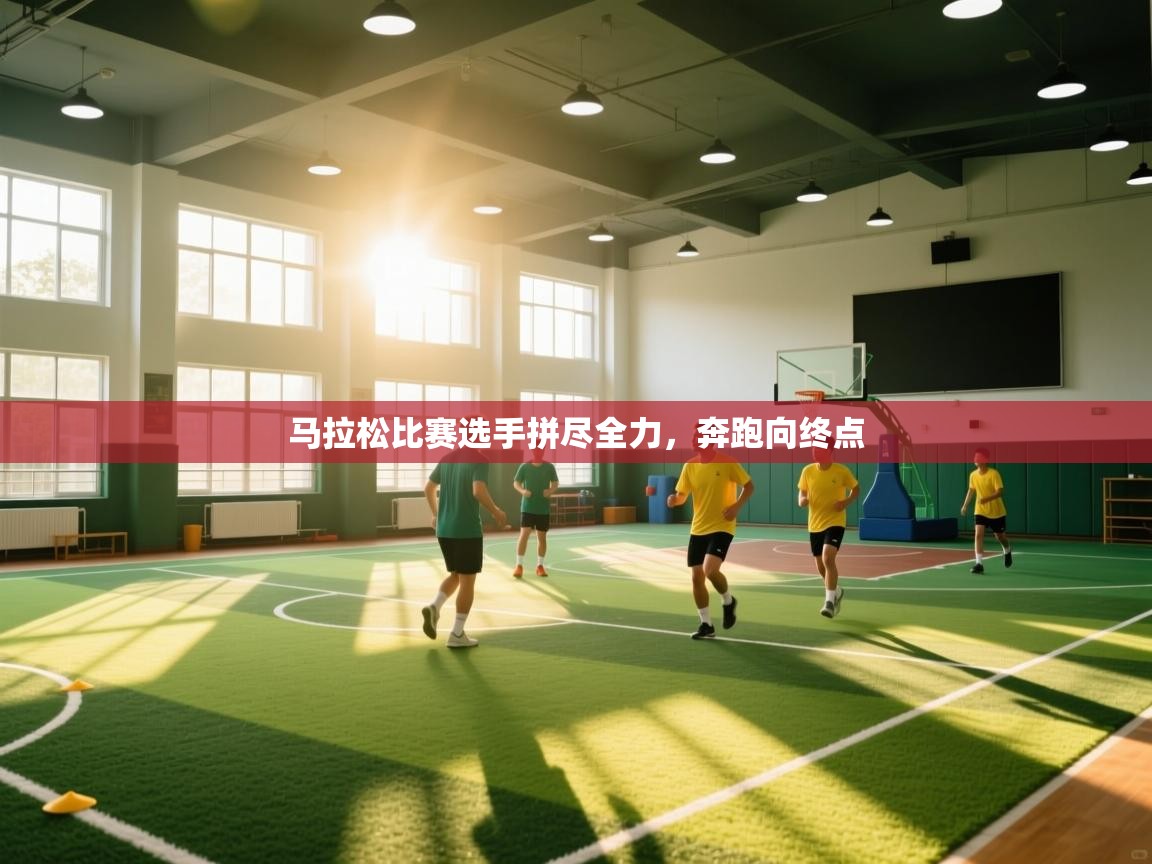 马拉松比赛选手拼尽全力，奔跑向终点  第2张